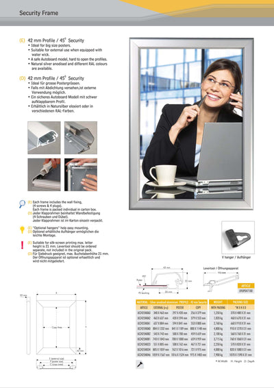 44mm Tamper Resistant Frames - Silver