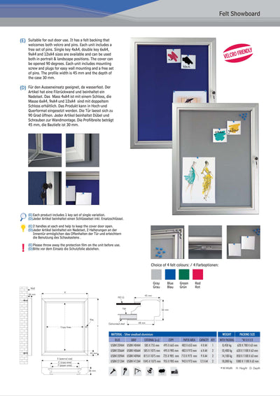 Lockable Case - Blue Felt