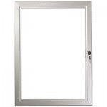Lockable Poster Cases - Silver