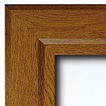 Lockable Poster Case - Oak