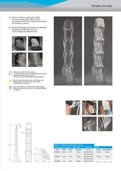 Portable Zig-Zag Stand