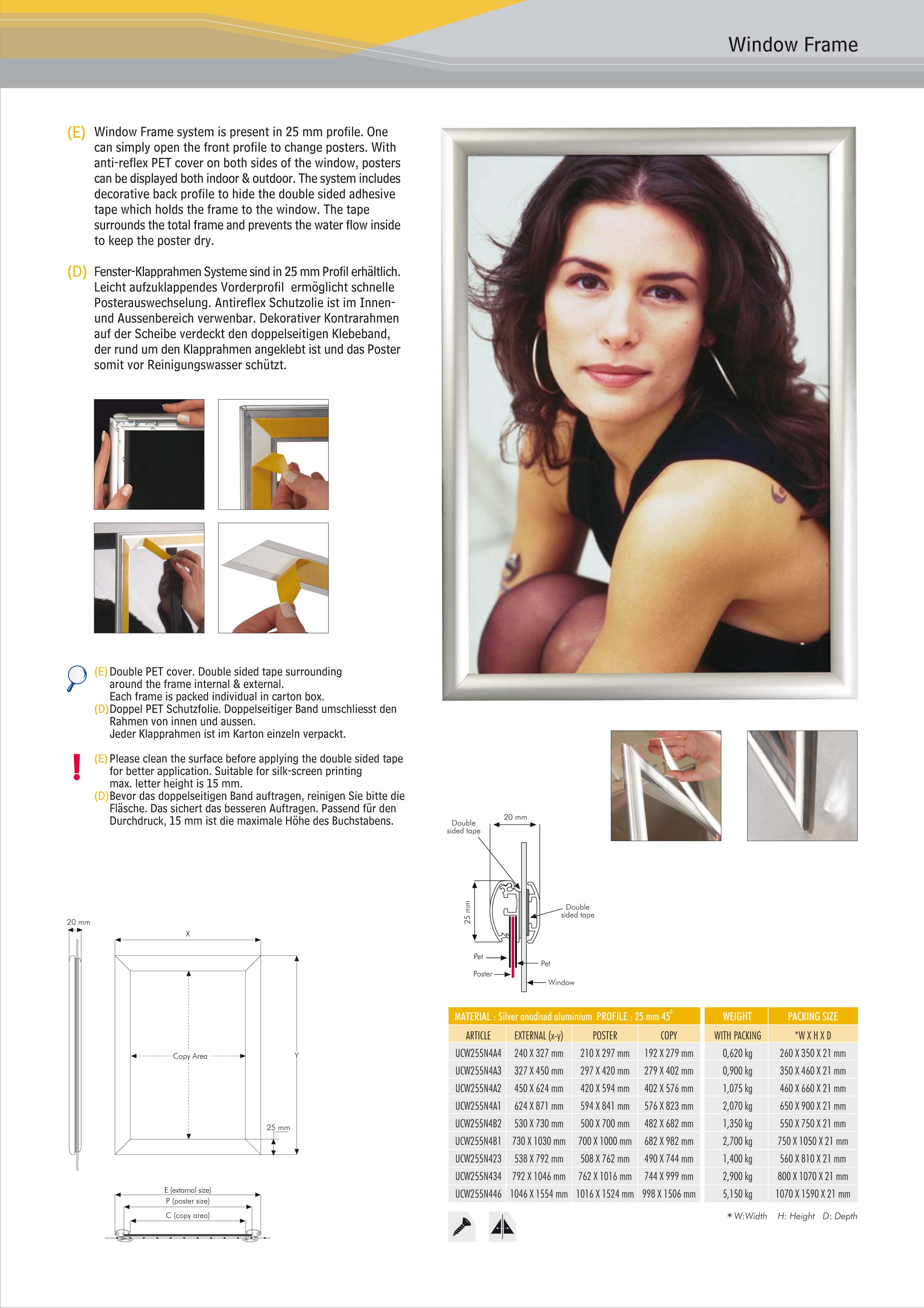 30mm Window Snap Frames – 4premier