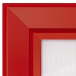 Lockable Poster Cases - Red