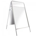 Tubular A-Board With Rectangular Header - White